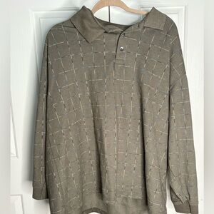 Collared pattern long sleeve